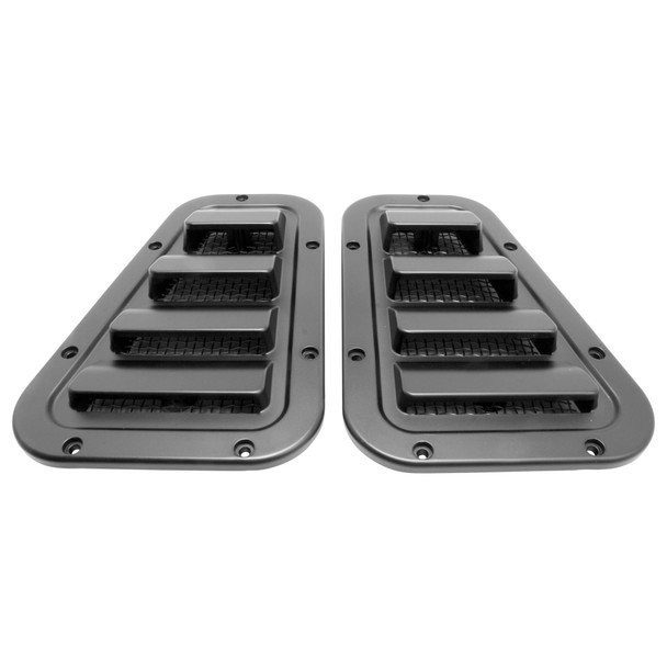 Terrafirma Sport wing top vent grilles satin black for Defender TF272