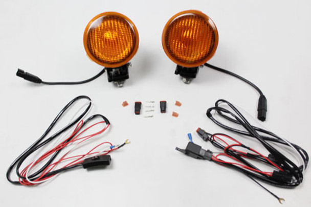 Terrafirma 125mm LED Spot Lights with Amber Filters from JGS4x4