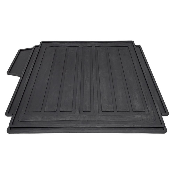 Britpart Boot Loadspace Liner Black Rubber Mat for Range Rover L405, a black rubber cargo mat designed to protect the vehicle's trunk area.