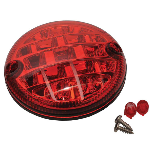 WIPAC 95mm NAS LED Fog Light, round red LED fog light with mounting screws and caps. WIPAC 95mm NAS LED Fog Light, round red LED fog light with mounting screws and caps.