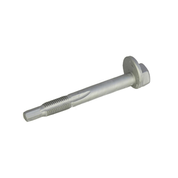 Product: Direct Replacement Rear Hub Upper Suspension Arm to Hub Bush Bolt RYG000384 for Discovery 3/4 & Range Rover Sport, image showing a metallic bolt with a threaded end and a hex head, designed for vehicle suspension replacement. Product: Direct Replacement Rear Hub Upper Suspension Arm to Hub Bush Bolt RYG000384 for Discovery 3/4 & Range Rover Sport, image showing a metallic bolt with a threaded end and a hex head, designed for vehicle suspension replacement.