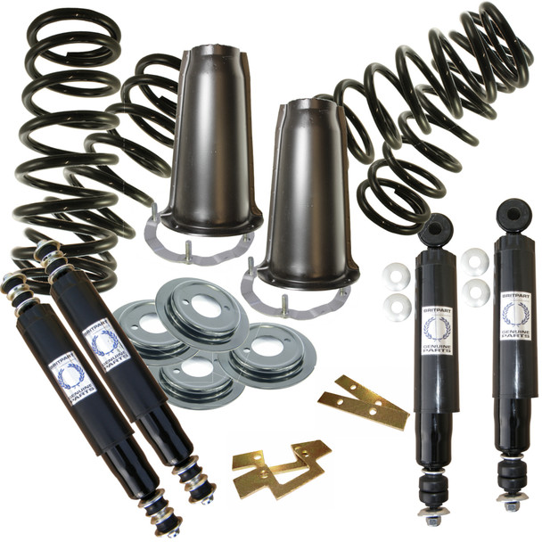 Defender 90 2000 to 2016 standard suspension kit complete set with springs shocks turrets and fittings