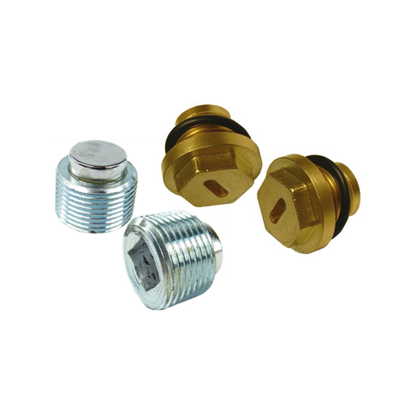 Magnetic drain plugs and brass filler plugs set for Discovery 2 differential