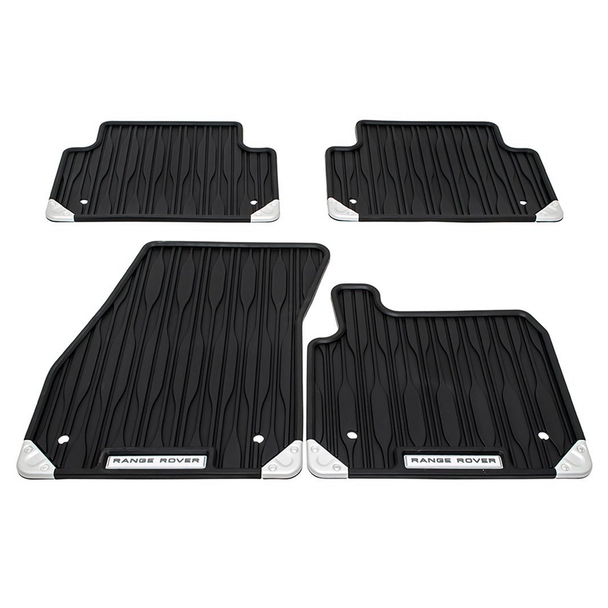 Range Rover Evoque 2019- Manual Front & Rear Rubber Floor Mat Set Black Right Hand Drive - VPLZS0490LR from JGS4x4