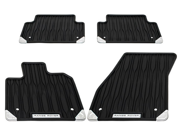 Land Rover Range Rover Evoque Front & Rear Rubber Floor Mat Set Black RHD - VPLZS0580LR