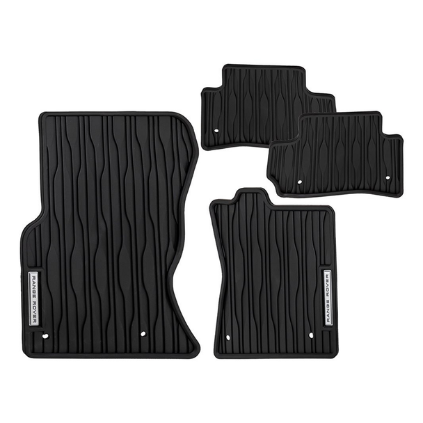 Range Rover Velar Front & Rear Rubber Floor Mat Set Ebony Right Hand Drive from JGS4x4