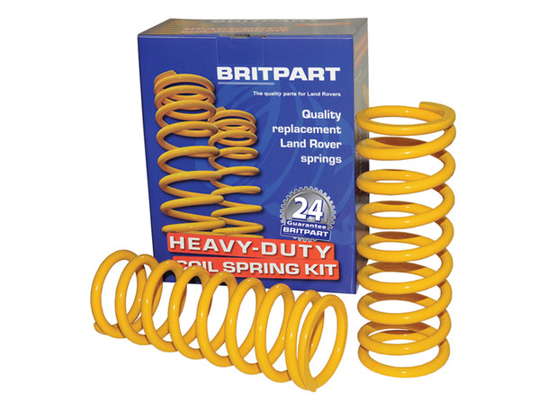 Britpart Yellow Rear Coil Springs Plus 50mm Medium Load for Discovery 1 from JGS4x4 Britpart Yellow Rear Coil Springs Plus 50mm Medium Load for Discovery 1 from JGS4x4