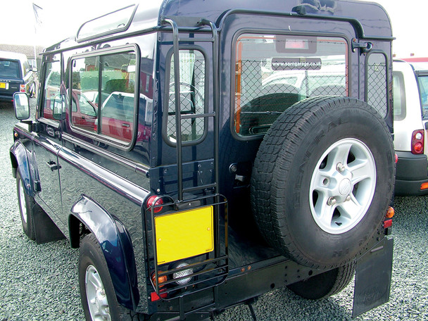 Rear Roof Rack Access Ladder With Lamp Guard for Defender | STC50417 from JGS4x4