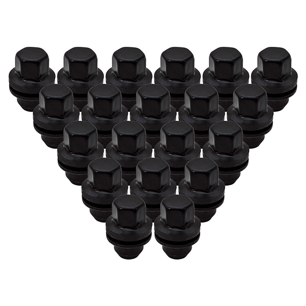 Range Rover L405 Satin Black Alloy Wheel Nut Set Of 20 - LR068126BX from JGS4x4