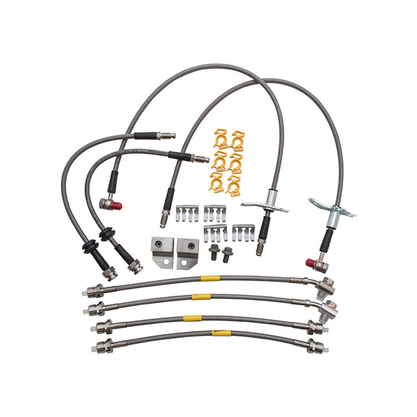 Stainless Steel Braided Brake Hose Kit for Range Rover Sport L320 from JGS4x4