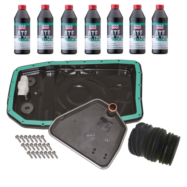 Automatic gearbox easy change service kit with wiring sleeve and Liqui Moly ATF for Discovery 4