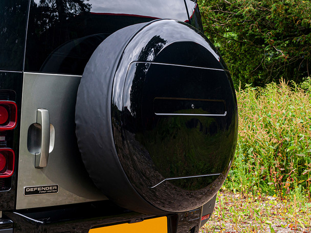 Spare Wheel Cover Gloss Black for Defender L663 from JGS4x4