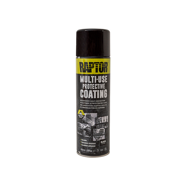 Raptor Multi-Use Protective Black Paint 450ml Aerosol from JGS4x4