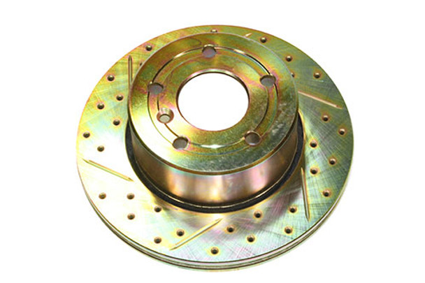 Front Brake Disc Cross Drilled & Grooved for Discovery 2 from JGS4x4