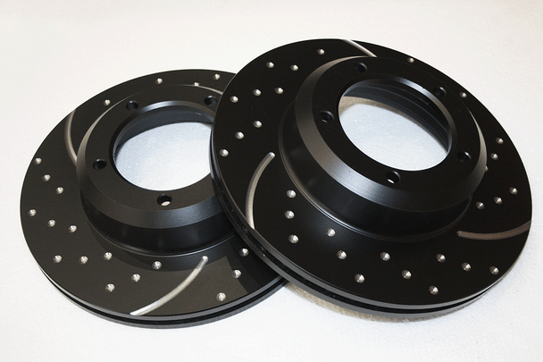 EBC Front Drilled And Grooved Vented Disc Set for Defender from JGS4x4