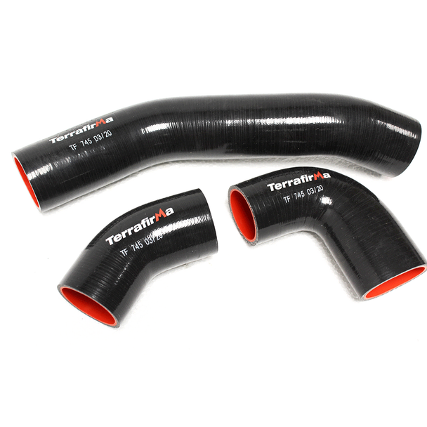 Terrafirma Defender Puma 90/110/130 2.2 TD4 Puma Silicone Intercooler Hose Kit Black from JGS4x4