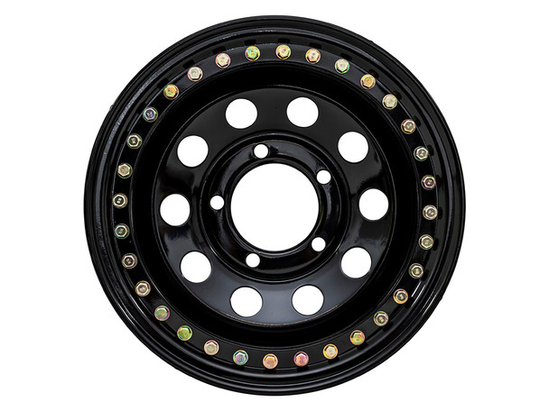 Beadlock Wheel for Defender and Discovery 1 16 x 10 in Black Gloss | DA3239 from JGS4x4
