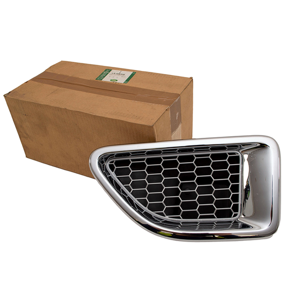 Air Inlet Grille Chrome Left Hand-LR006306 | Genuine Land Rover from JGS4x4