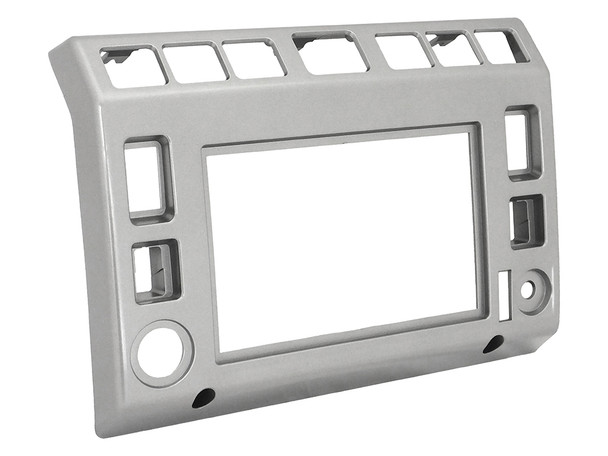 Silver Double Din Radio Surround for Defender - FWJ000110LQV from JGS4x4