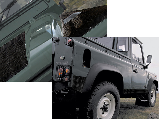 Chequer Plate Kit-Defender 90-Black-DA4296B from JGS4x4