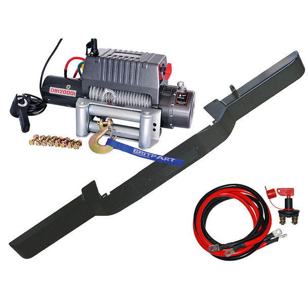 Winch Bumper and DB12000I Winch for Defender - DB1313 from JGS4x4