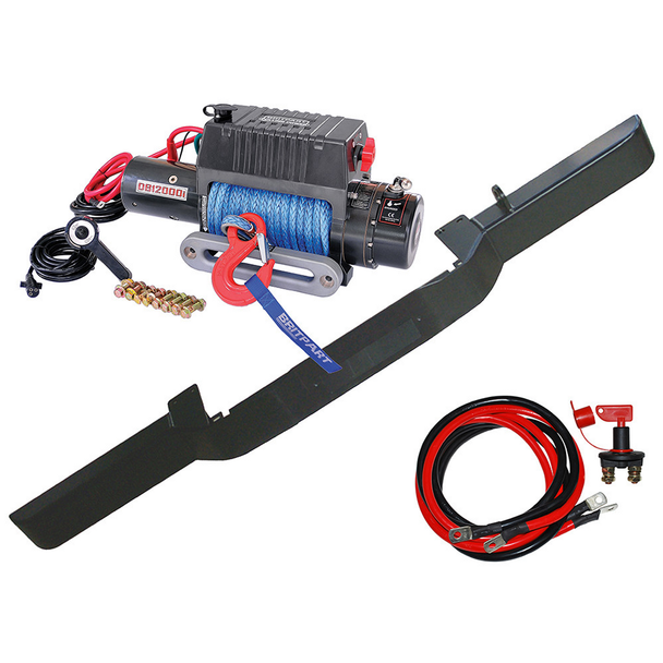 Winch Bumper and DB12000I Winch for Defender - DB1313R from JGS4x4
