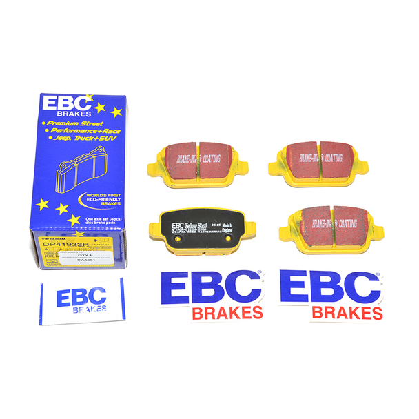 EBC Yellow Stuff Rear Brake Pad Set for Freelander 2 - LR134697 from JGS4x4