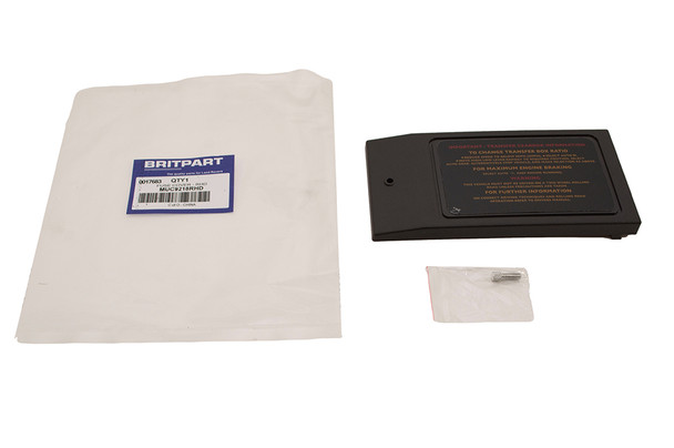 Fuse Cover - Right Hand Drive - MUC9218RHD from JGS4x4