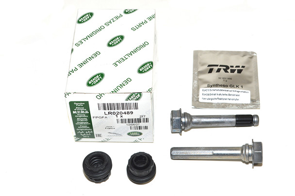 349mm Front Brake Caliper Carrier Slider Pin Kit for Defender | Genuine - LR020489 from JGS4x4 349mm Front Brake Caliper Carrier Slider Pin Kit for Defender | Genuine - LR020489 from JGS4x4