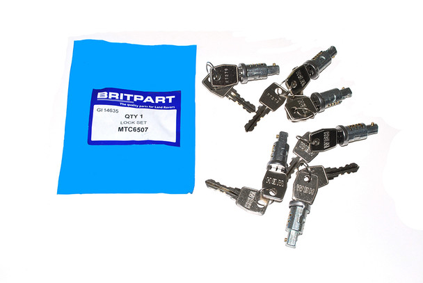 Six Barrel and 12 Lock and Key Set for Defender - MTC6507 from JGS4x4