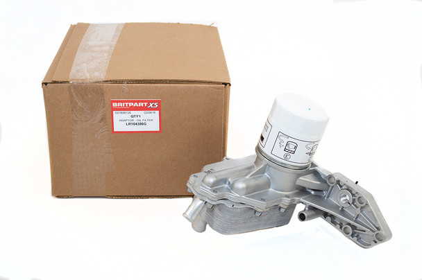 Oil Filter and Cooler Housing for Defender Tdci | OEM - LR104386 from JGS4x4 Oil Filter and Cooler Housing for Defender Tdci | OEM - LR104386 from JGS4x4