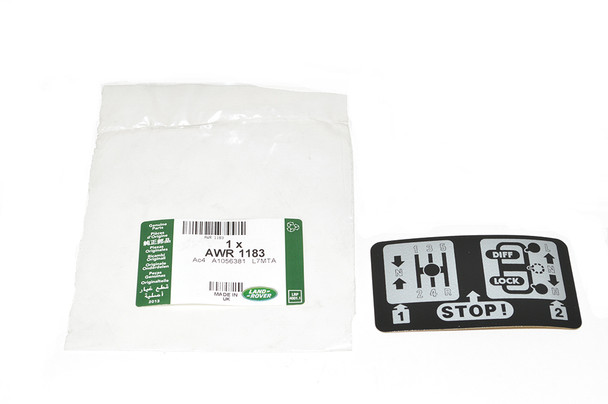 Warning Label-AWR1183 | Genuine Land Rover from JGS4x4