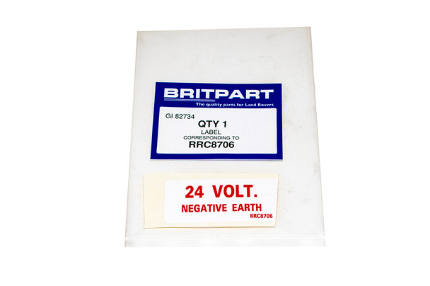 Warning Label - RRC8706 | OEM from JGS4x4