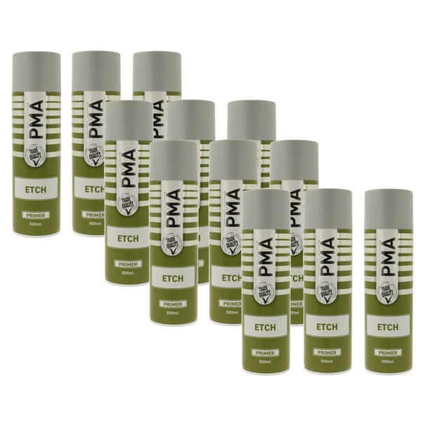 PMA Etch-Primer Fast-Drying Acrylic Primer 500ml x 12 CANS from JGS4x4