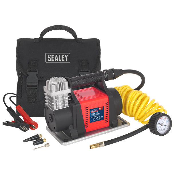 SEALEY 12V Heavy Duty Tyre Inflator/Mini Air Compressor 50L/Min 150 PSI | MAC05 from JGS4x4