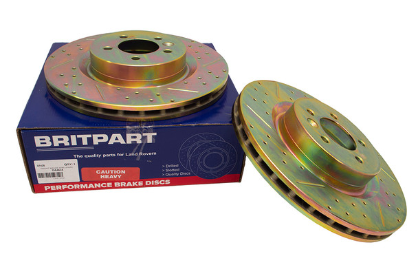 Britpart DA4624 Front Vented Performance Brake Discs for Discovery 4 & Range Rover Sport (2005-2013) from JGS4x4