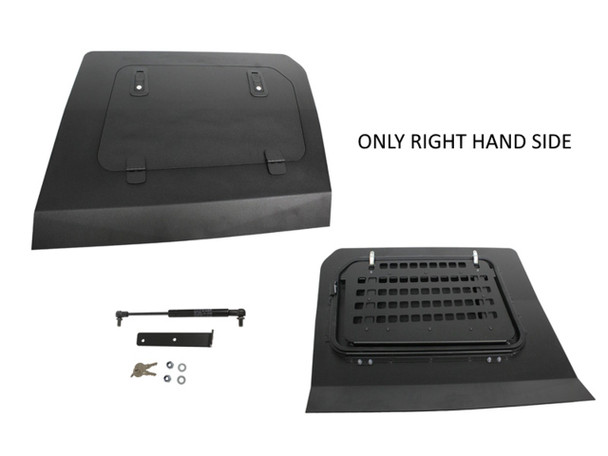 Terrafirma TF985 Flip-Up Window Right Hand Side for Discovery 3/4, Aluminium with Lockable Catches & Molle Panel from JGS4x4