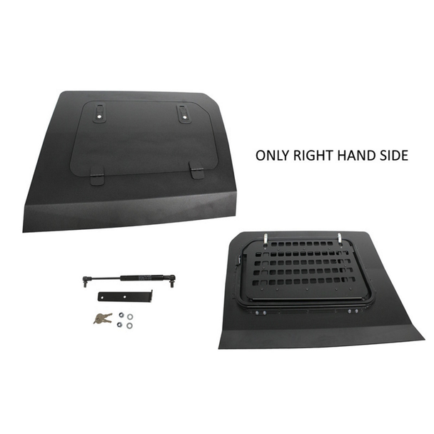 Terrafirma TF985 Flip-Up Window Right Hand Side for Discovery 3/4, Aluminium with Lockable Catches & Molle Panel from JGS4x4