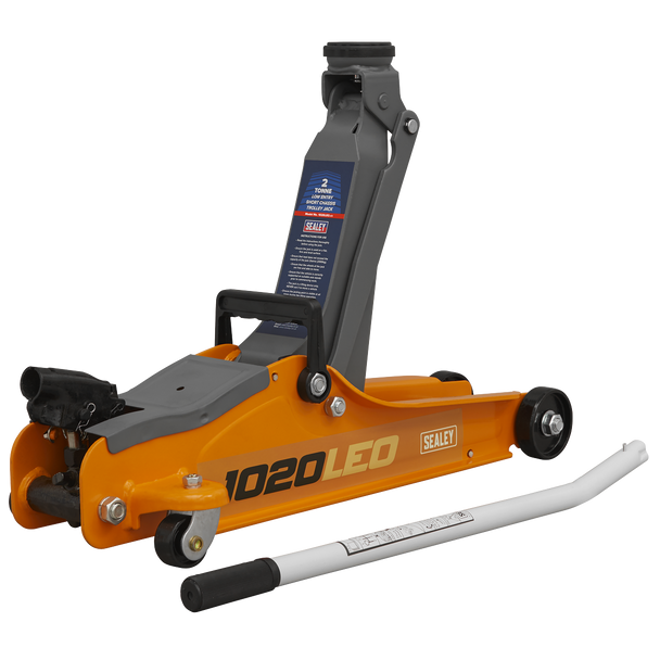Low Profile Short Chassis Trolley Jack 2 Tonne - Orange