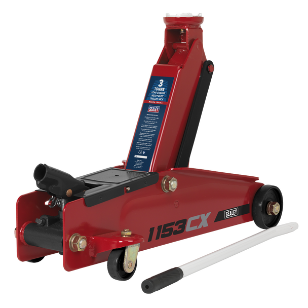 Heavy-Duty Long Reach Trolley Jack 3 Tonne