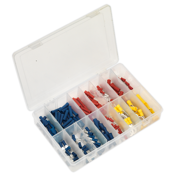 Crimp Terminal Assortment 200pc - Blue, Red & Yellow