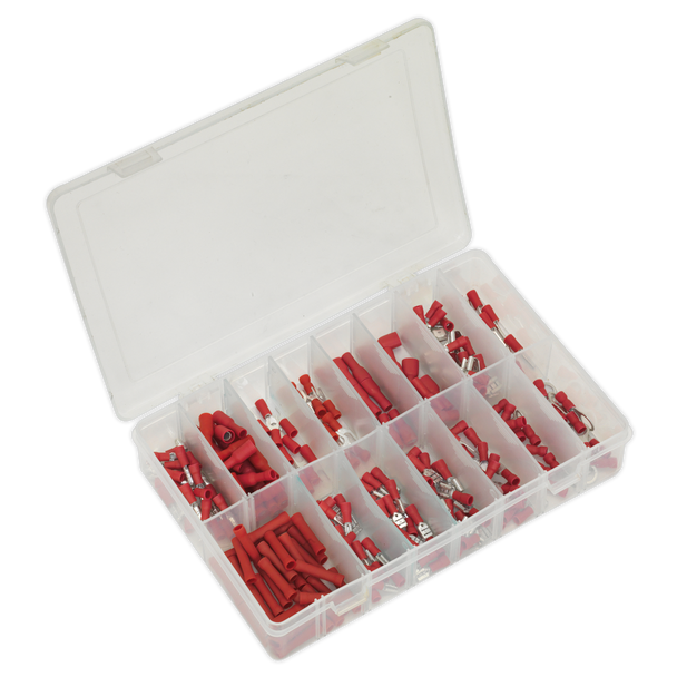 Crimp Terminal Assortment 260pc - Red
