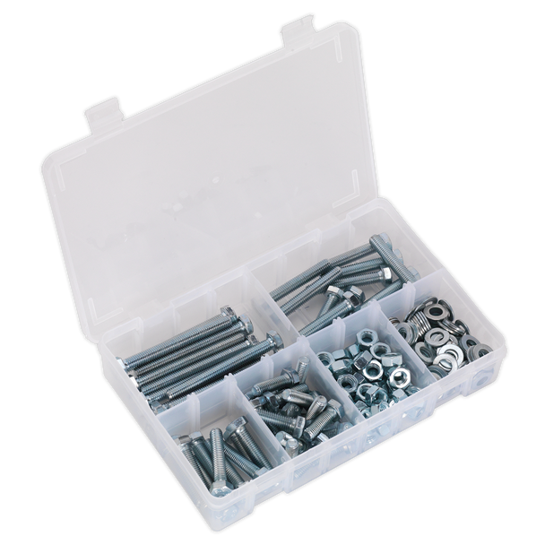 High Tensile Setscrew, Nut & Washer Assortment M8 220pc