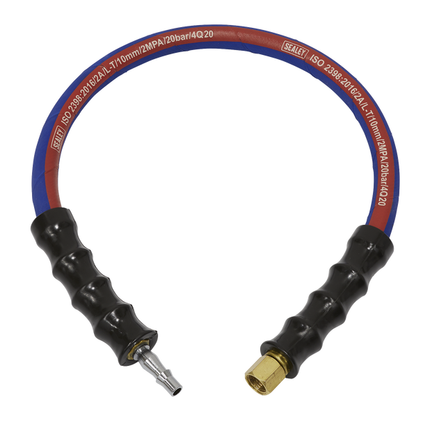 Air Leader Hose with Tailpiece & 1/4"BSP Union 600mm x 10mm