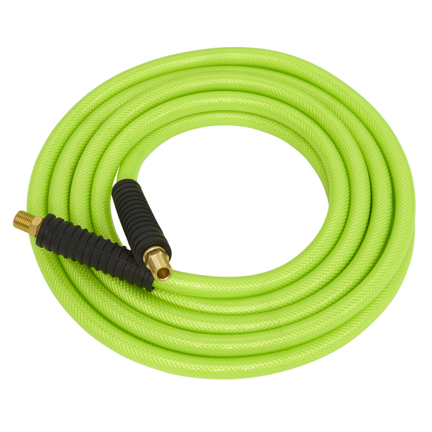 High-Visibility Air Hose with 1/4"BSP Unions 10m x 10mm