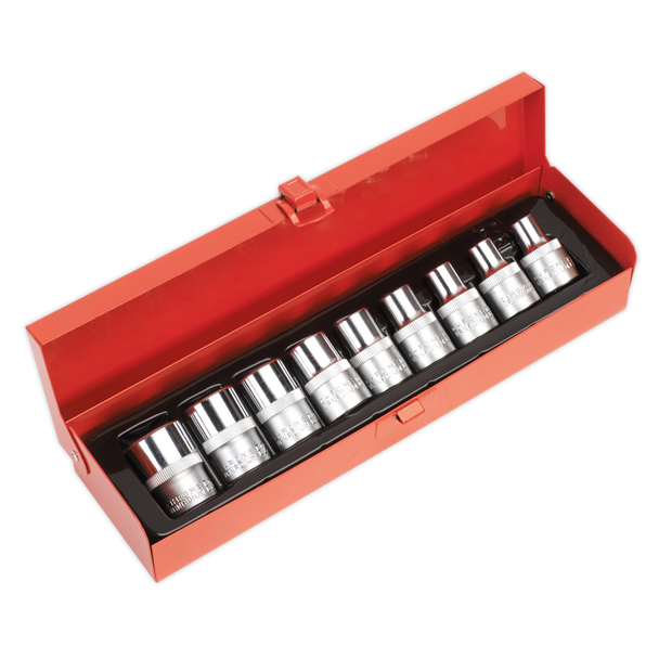 Premier TRX-Star* Female Socket Set 1/2"Sq Drive 9pc