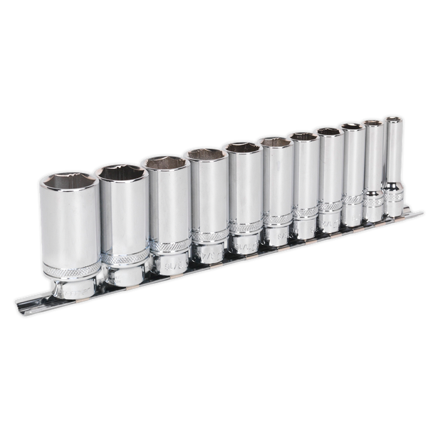 Premier Imperial Deep Lock-On Socket Set 3/8"Sq Drive 11pc