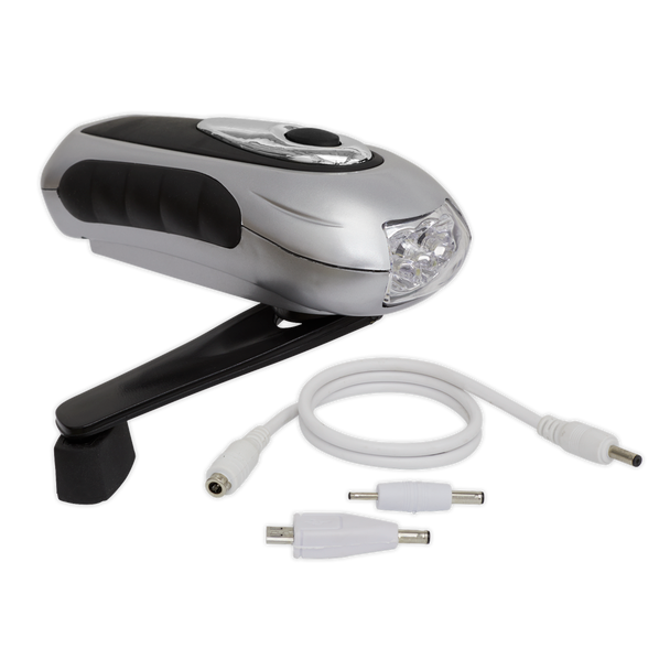 Rechargeable Wind-Up Torch 3 LED