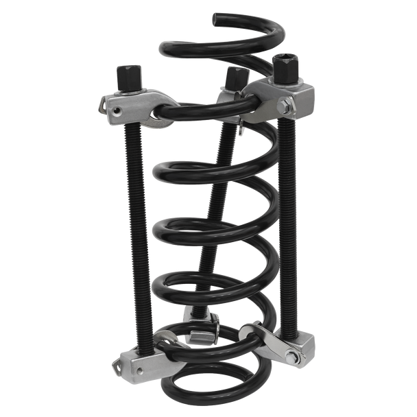 Coil Spring Compressor with Safety Hooks 1200kg 3pc