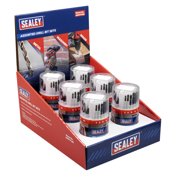 Combination Drill Bit Sets - Display box of 6